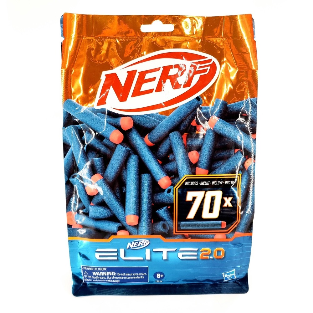 NERF Elite 2.0 Refill 70 Count Dart Refills Works w/ Nerf Elite Blasters New